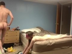 Tussi, Grosser schwanz, Verrückt, Schwanz, Hd, Selbstgemacht, Nackt, Natürlichen titten
