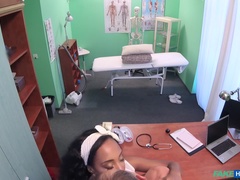 Amateur, Blowjob, Doctor, Ebony, Licking, Office, Pussy, Tight