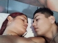 My young student kisses me and then gives it to me hard until he fills me up and finishes on my face