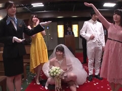 デカパイ, 結婚, 茶髪の, 巨乳な, グループ, 日本人, 熟年, 結婚式