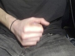 Enthousiasteling, Grote lul, Lul, Gigantische lul, Spijkerbroeken, Masturbatie, Monster, Alleen