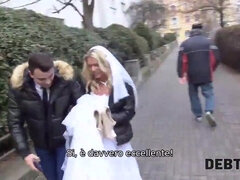 Blondine, Braut, Tschechisch, Hundestellung, Hd, Ehemann, Milf, Ehefrau