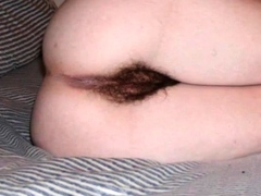 Bushy Girl's Pussy - Close-Up View