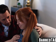 Madi Collins' wild moans in step-dad's spitroast pleasure