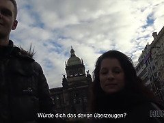 茶髪の, チェコ, 淫乱熟女, 母, お金, ハメ撮り, 義母, フェラする