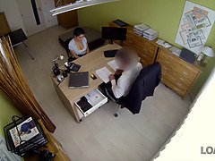Schönheit, Tschechisch, Fingern, Lecken, Masturbation, Geld, Büro, Muschi