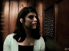 Bruinharig, Sperma shot, Sperma in gezicht, Tatoeage