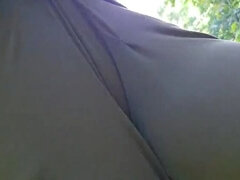 素人, デカ尻, フェティッシュ, 毛深い, アウトドア, 一人, オッパイの, のぞき