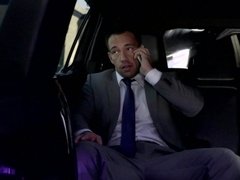 Dark haired woman fucked her client