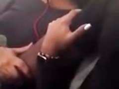 masturbada en un avion