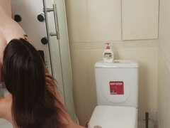 Leie, Arsch, Blasen, Braunhaarige, Spermaladung, Lecken