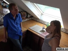 Минет, Брюнетки, Сперма во рту, Семяизвержение, Папочка, Немки, На кухне, Молоденькие