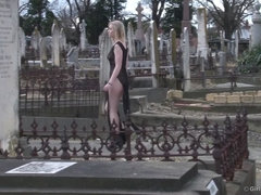 Blondine, Masturbation, Im freien, Solo