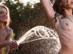 Nana, Couple, Jeux, Hard, Lesbienne, Léchez, Se déshabiller, Serré