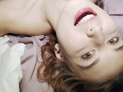 Anal, Sucer une bite, Brunette brune, En levrette, Poupée, Petite femme, Pov, Nénés