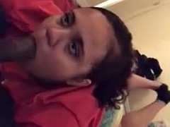 超カワイイ, ぽっちゃり, デカチン, 黒人, 黒人, フェラする