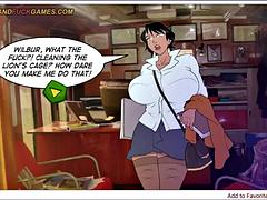 ぽっちゃり, デカチン, デカパイ, ブロンド, フェラチオ, ボンデージ, 淫乱熟女, オッパイの