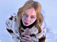 Blondes Frigid Ice Cream Cravings in Public