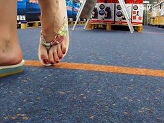 Ноги, Фут фетиш, Немки, Мастурбация, Обнаженные, На публике, Соло, Подглядывание