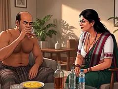 Hd, インド人, 母, 乳首, ヌード, 妊娠, オマンコ, 義母