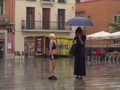Sadomasoquismo, Perra, Hembra, Pequeña, Público, Castigada, Nalgadas, Voyeur