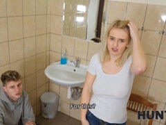 Blonde, Cocu, Grossier, Hd, Argent, Pov, Chatte, Toilettes