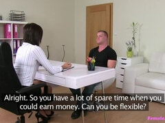 素人, フェラチオ, バック, 女, なめる, オフィス, オマンコ