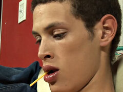 Pijpbeurt, Sperma shot, Lul, Homo, Masturbatie, Alleen, Strippen, Plagen