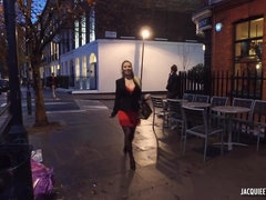 美女, フェラチオ, カップル, イく瞬間, 顔射, ハードコア, ストッキング, 三人