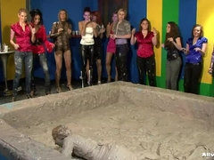 Pelea de gatas, Jeans, Látex, Desnudo, Mojado, Lucha