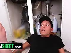 ブロンド, 中出し, イく瞬間, キッチン, オマンコ, 叫ぶ, 剃毛, ティーン