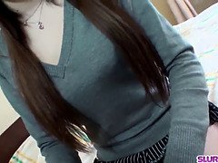 Aziatisch, Bruinharig, Lul, Handbeurt, Hd, Moeder, Stiefmoeder, Vrouw