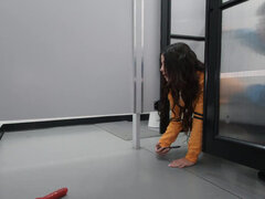 美女, 浴室, クリトリス, クラブ, カップル, 顔射, キス, トイレ