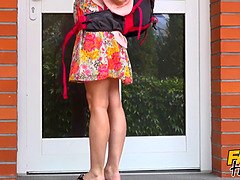 Blondine, Blasen, Lecken, Orgasmus, Zierlich, Muschi, Schreiend, Titten