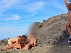 18, 素人, デカチン, 女 人男 人, 露出狂, オナニー, 公共, ティーン