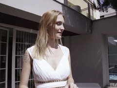 Belle Claire teaches Vanessa Vaughn tantric sex using her husbands cock