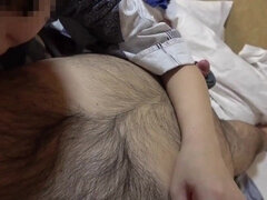 Asiatisch, Braunhaarige, Schwanz, Schmutzig, Fussjob, Japanische massage, Pov, Dürr