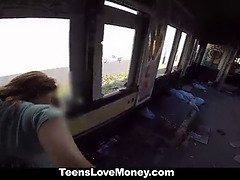 Hundestellung, Hd, Geld, Im freien, Rasiert, Sohn, Jungendliche (18+), Zug