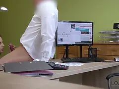 Loan4k. bad agent can give hottie a loan if she will make him glad