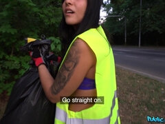 Amateur, Américain, Cul, Gros seins, Sucer une bite, Brunette brune, De plein air, Pov