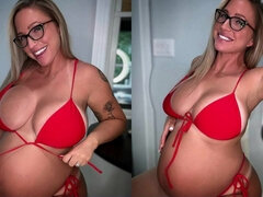 Verga grande, Rubia, Amarrada, Penetracion con puños, Desnudo, Al aire libre, Embarazada, Tetas