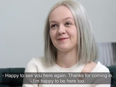 Cute blonde is going to suck and get fucked silly too