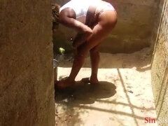 Cuarto de baño, Negro, Atrapados, Ébano, Desnudo