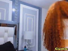 Gode, Doigter, Masturbation, Rousse roux, Adolescente, Serré, Nénés, Webcam