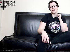 Indignity, glasses, jerk-off-instructions