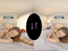Tridimensionnel, Amateur, Nana, Sucer une bite, Pov, Réalité