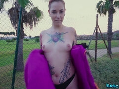Amateur, Bikini, Blonde, Tir de sperme, Européenne, Faciale, Piercing, Public