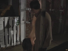 Skinny teen outdoor bdsm session