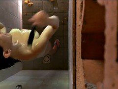 素人, フランス人, シャワー, オッパイの, のぞき