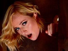 In den arsch, Blondine, Blasen, Schwanz, Hundestellung, Handjob, Rasiert, Schuhe